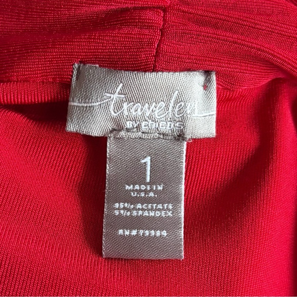 •Chico's• Travelers Vibrant Open Front Cardigan - Size 8 - Picture 2 of 8